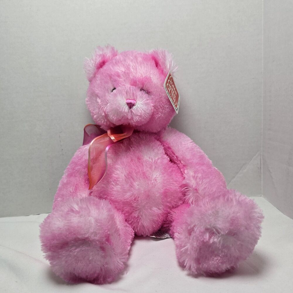 GUND Souffle Pink Teddy Bear Plush Stuffed Animal 15271 Rose Shaggy NEW 15 in